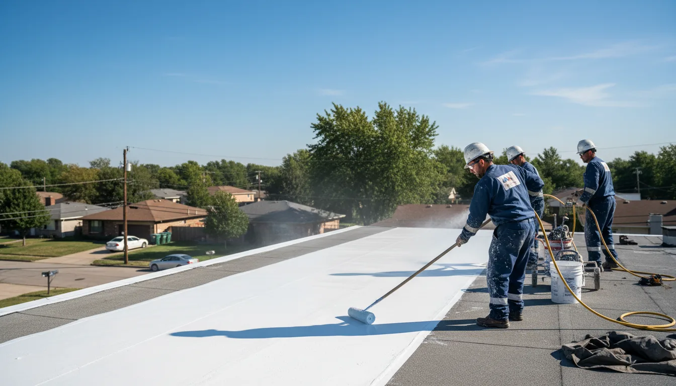 Commercial roof coating in Meriden, WY near me